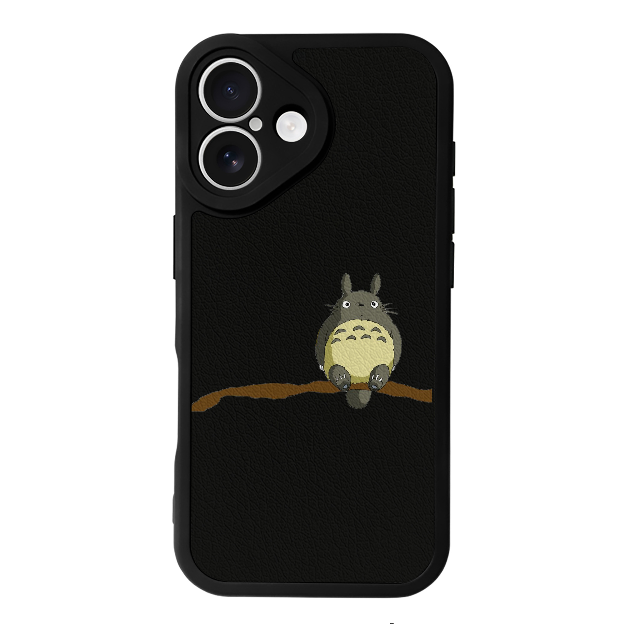 （画像用） となりのトトロ 草壁メイ 草壁サツキ My Neighbor Totoro Satsuki Kusakabe Mei Kusakabe 【iPhone 16シリーズ対応】シリコンスマホケース（レザー調） 材質：シリコン